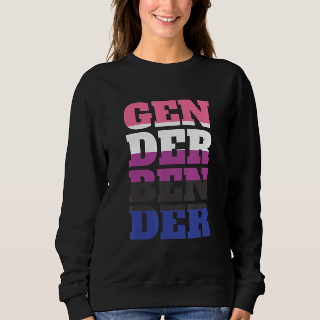 Sudadera Gender Fluid Non Binary - Pride Neutral Gender Ben (Anverso)