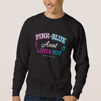 Sudadera Gender Reveal Aunt Baby Shower Auntie Pregnancy An
