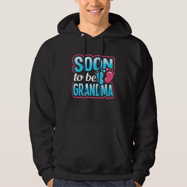 Sudadera Gender Reveal Soon To Be Grandma Pregnancy Announc (Anverso)