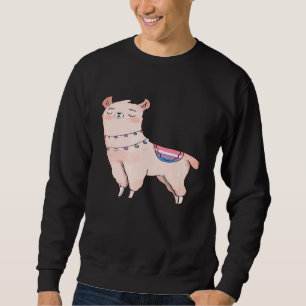 Sudadera Genderfluido Llama Cute Animal Alpaca LGBTQIA Enby