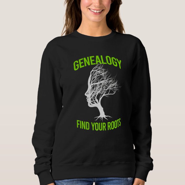 Sudadera Genealogía Encuentra Raíces I Genealogía Genealógi (Anverso)