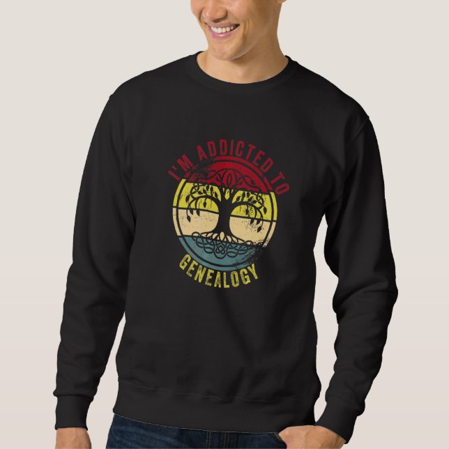 Sudadera Genealogista Aficionado De Ascendencia (Anverso)