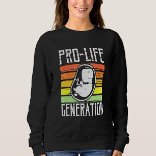 Sudadera Generación pro-vida del niño no nacido Arte contra