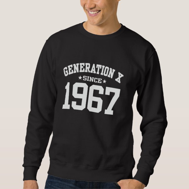 Sudadera Generación X desde 1967 Cumpleaños Gen X (Anverso)