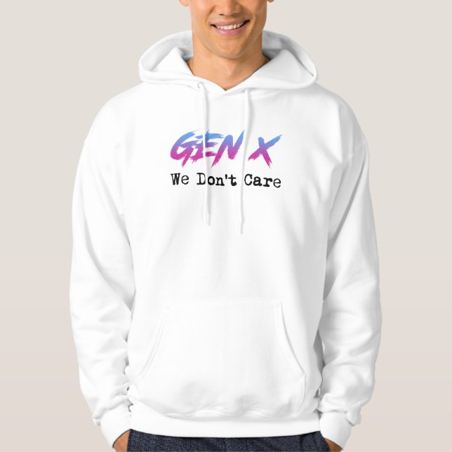 Sudadera Generación X - No Nos Importa (Anverso)