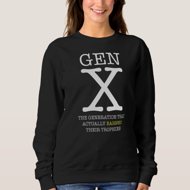 Sudadera Generación X Sin Trofeos De Participación (Anverso)
