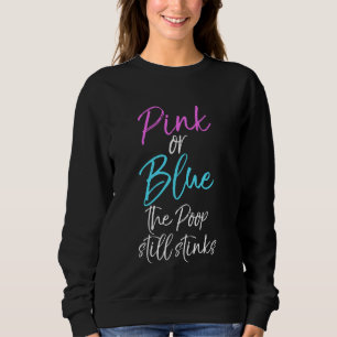 Sudadera Género divertido revelan Chiste Rosa O Azul El Poo