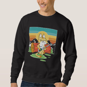 Sudadera Género Musical Gato de Banjo Música Country Blue G