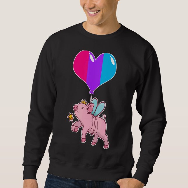 Sudadera Género no binario Androgyne Pig Fairy (Anverso)