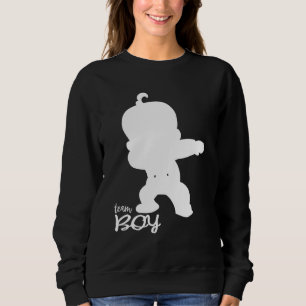 Sudadera Género Revelar Equipo Niño Cute Bebé Negro
