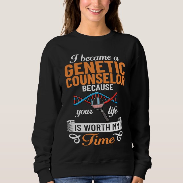 Sudadera Genetic Counselor Assistant Counseling Geneticist (Anverso)