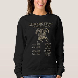 Sudadera Genghis Khan World Tour Histórico Mongol Asian Hi