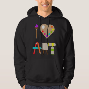 SUDADERA GENIAL ME ENCANTA EL ARTE DIVERSIÓN COLORIDO FUTUR