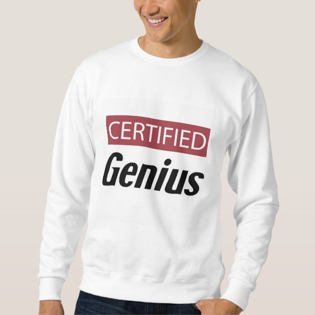 Sudadera Genio Certificado (Anverso)