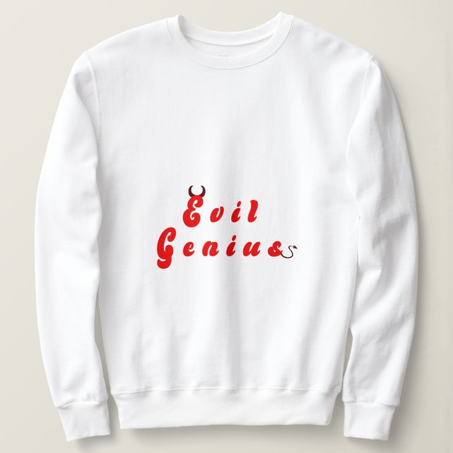 Sudadera Genio malvado 3 Sweatshirt (Anverso del diseño)