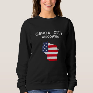 Sudadera Génova City Wisconsin Estados Unidos América Wisc