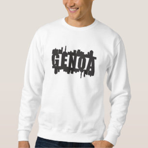 Sudadera Génova Italia City Skyline Cityscape Gracioso reg