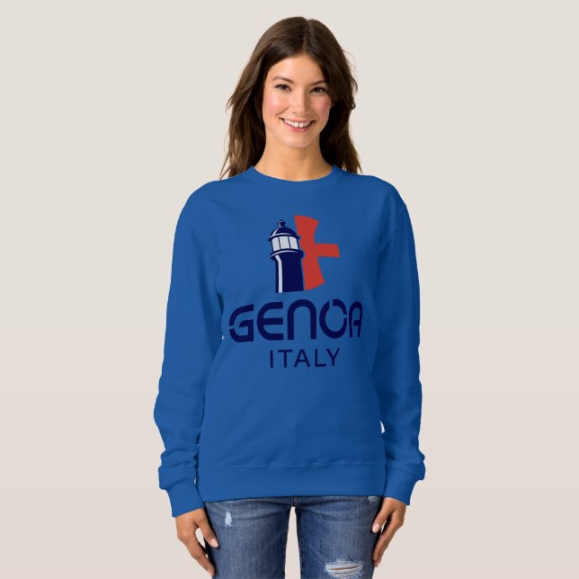Sudadera Génova Italia Europa (Anverso completo)