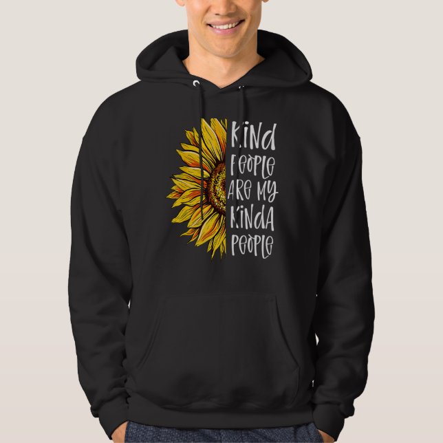 Sudadera Gente Amable Es Mi Gente Amabilidad Girasol (Anverso)