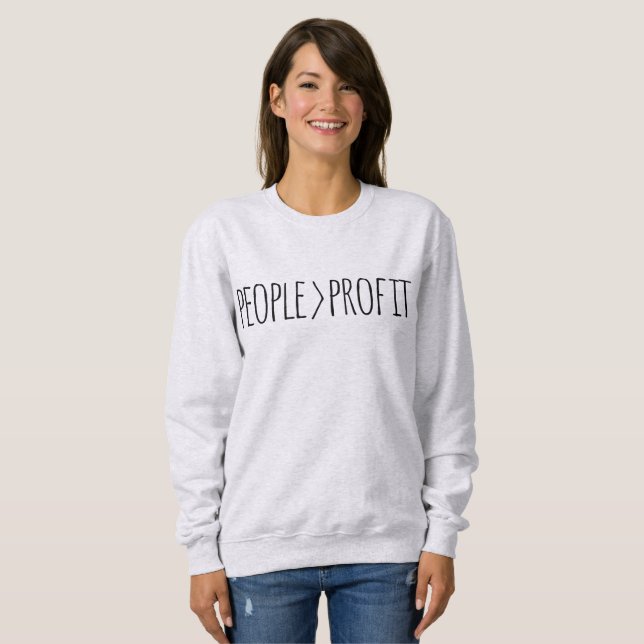 Sudadera Gente antes que ganancias    (Anverso completo)