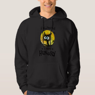 Sudadera Gente asquerosa estoy hambriento gato negro Hallow