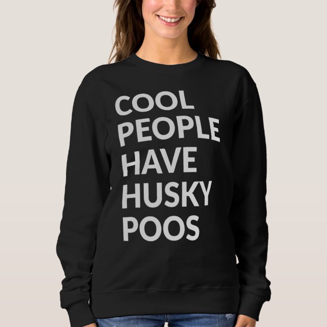 Sudadera Gente de Guay tiene perro Huskypoos (Anverso)