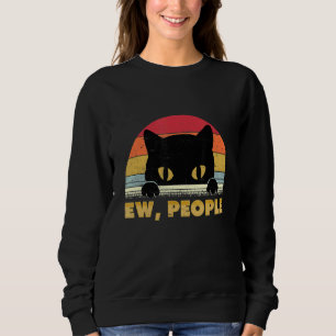 Sudadera Gente De Ojo Retro Gato Anti Tiras Sociales Vintag