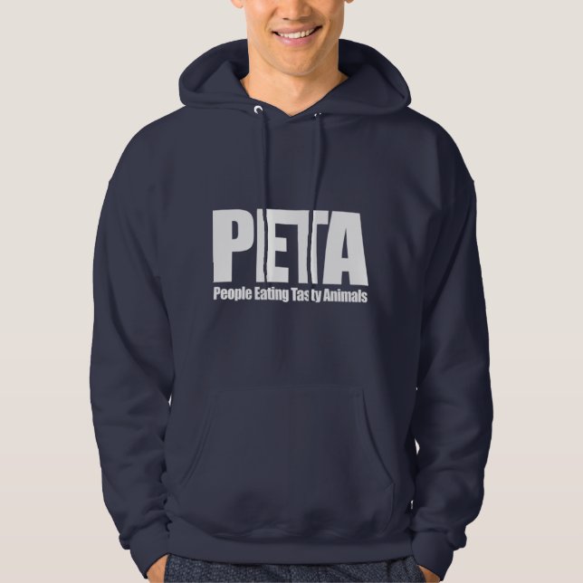 Sudadera Gente de PETA comiendo animales deliciosos Humor d (Anverso)