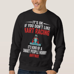 Sudadera Gente Inteligente Pasatiempo Carreras De Karting