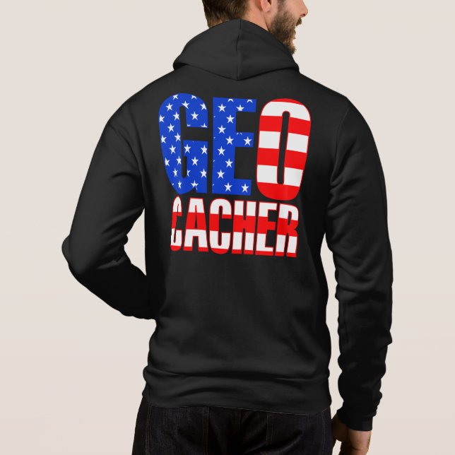Sudadera Geocacher de Estados Unidos (Reverso)