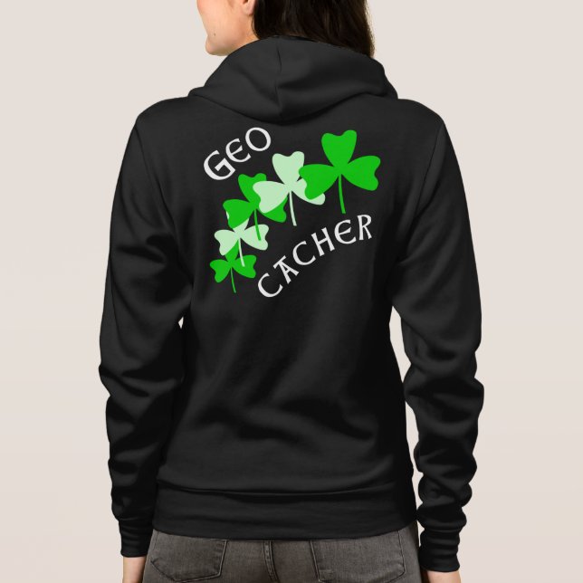 Sudadera Geocacher Shamrock (Reverso)
