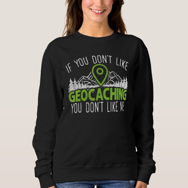 Sudadera Geocaching Geocacher Cache Gps Seguimiento Tesoro  (Anverso)