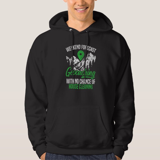 Sudadera Geocaching Geocacher Cache Gps Seguimiento Tesoro  (Anverso)