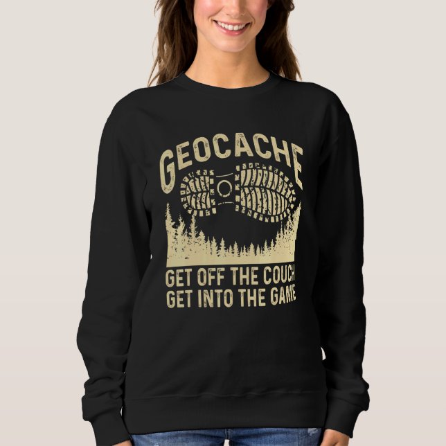 Sudadera Geocaching Para Hombres Mujeres Niños Geocache Gua (Anverso)
