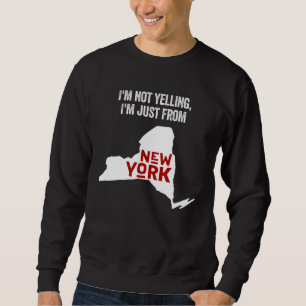 Sudadera Geografía retro del estado de Nueva York EE. UU.