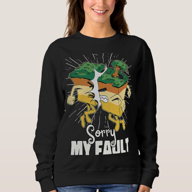 Sudadera Geología de placas tectónicas (Anverso)