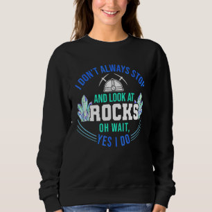 Sudadera Geólogo Coleccionando Minerales Rocas Fósiles No A