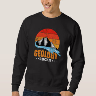 Sudadera Geólogo de la montaña que recopila geología retro