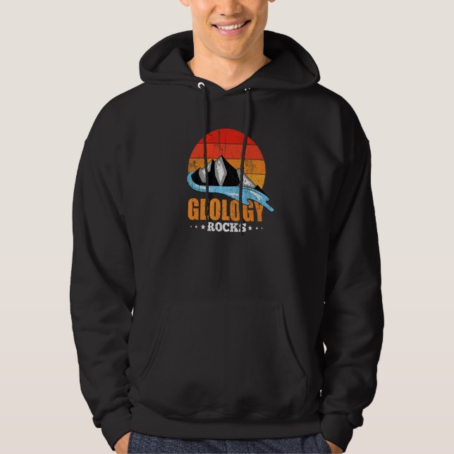 Sudadera Geólogo de la montaña que recopila geología retro (Anverso)