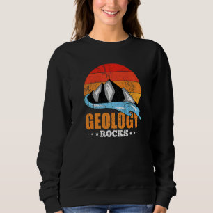 Sudadera Geólogo de la montaña que recopila geología retro