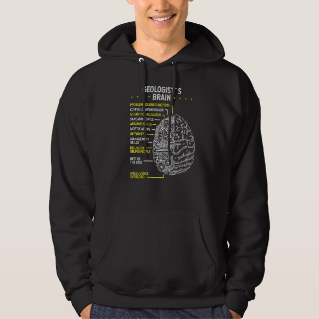 Sudadera Geólogo Rockhounding Colector Mineral Cerebro Roc (Anverso)
