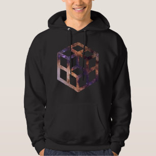 Sudadera Geometría Astro de Cuadrícula de Cubo Espacial