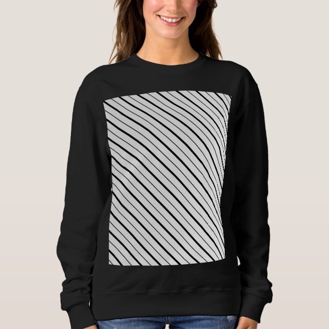 Sudadera Geometría de línea negra simple (Anverso)