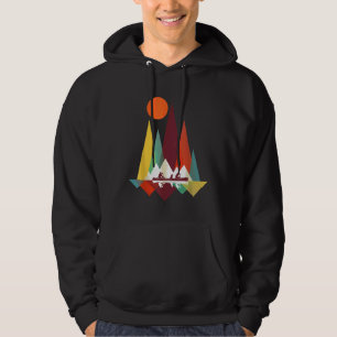 Sudadera Geometría mínima de montaña Camping de senderismo
