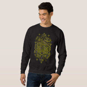 Sudadera Geometría Sagrada Geométrica Merkabah 64 Tetraedro