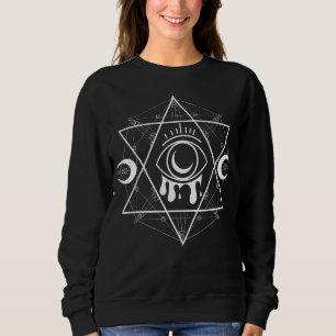 Sudadera Geometría sagrada Pagan Mystical Wiccan Witch Goth