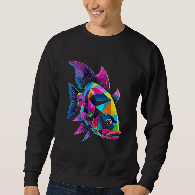 Sudadera Geometric Fish Sweatshirt (Anverso)