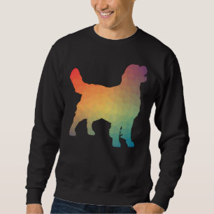 Sudadera Geométrica del arcoiris de Golden Retriever