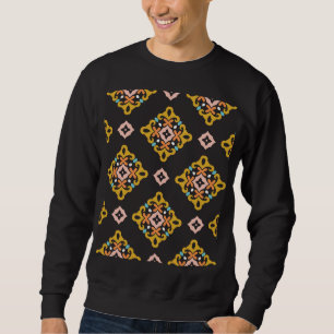 Sudadera Geométrico abstracto: textura vintage sin costura