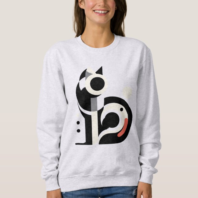 Sudadera Geométrico CAT: (Anverso)